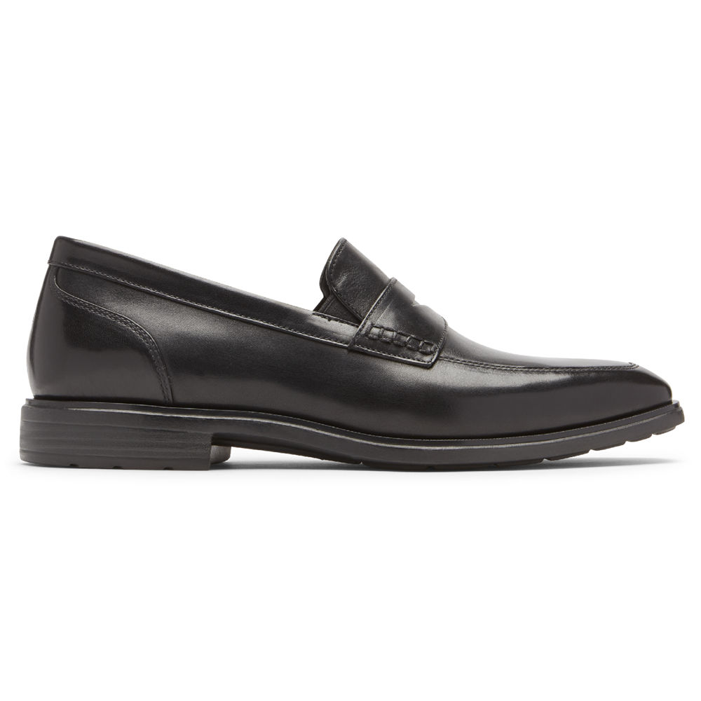 Rockport Loafers For Mens Black - Dres Sports Business 2 Penny - QE1059264